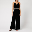 Ted Baker Women's Nellieh Wide Leg Velvet Jumpsuit - Black