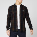 Superdry Men's Merchant Milled Long Sleeve Shirt - Black Check