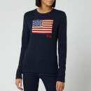 Polo Ralph Lauren Women's Long Sleeve Knit Jumper - Hunter Navy Multi