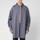 Maison Margiela Men's Oversized Cotton Poplin Shirt - Rhapsody Blue