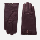 Ted Baker Women's Bblake Bow Gloves - Oxblood