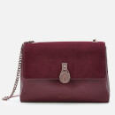 Ted Baker Women's Helena Suede Padlock Cross Body Bag - Deep Purple
