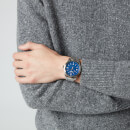 HUGO Men's Create Metal Strap Watch - Rou Blue