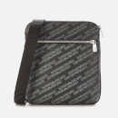 Emporio Armani Men's Large Logo Cross Body Bag Pu - Black