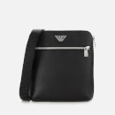 Emporio Armani Men's Leather Cross Body Bag - Black