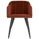 Broste Copenhagen Pernilla Velvet Chair - Caramel Café