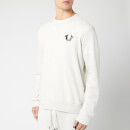 True Religion Men's Metallic Double Puff Crew Sweatshirt - Heather Grey