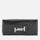 Tod's Women's Logo Flap Wallet - Black