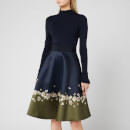 Ted Baker Women's Lotis Pearl Printed Full Skirted Dress - Dark Blue