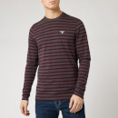 Barbour Men's Bow Long Sleeve Stripe T-Shirt - Charcoal