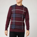Barbour Men's Elgin Jacquard Crew Neck Sweatshirt - Merlot