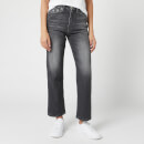 Calvin Klein Jeans Women's High Rise Straight Ankle Jeans - Black