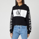 Calvin Klein Jeans Women's Blocking Statement Logo Hoody - CK Black