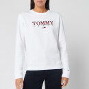 Tommy Jeans Women's Essential Logo Sweatshirt - Classic White
