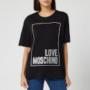 Love Moschino Women's Logo Box T-Shirt - Black