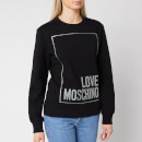 Love Moschino Women's Logo Box Sweatshirt - Black