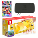 Nintendo Switch Lite (Yellow) Mario Kart 8 Deluxe Pack