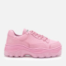Bronx Women's Jaxstar Leather Chunky Trainers - Plum