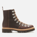Grenson Men's Brady Oily Pull Up Grained Leather Hiking Style Boots - Brown