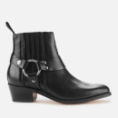 Grenson Women's Marley Leather Heeled Ankle Boots - Black