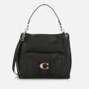 Coach Women's Polished Pebble Leather Tabby Hobo - Black