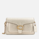 Coach Women's Metallic Leather Tabby Chain Crossbody - Platinum