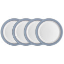 Denby Natural Denim 4 Piece Medium Plate Set