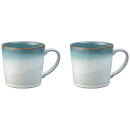 Denby Azure Haze Large Mugs - 400ml (Set of 2)