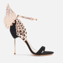 Sophia Webster Women's Evangeline Barely There Heeled Sandals - Black/Rose Gold