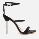 Sophia Webster Women's Rosalind Crystal Triple Strap Heeled Sandals - Black