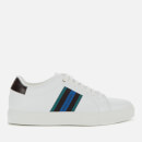 Paul Smith Men's Basso Leather Cupsole Trainers - White Stripe