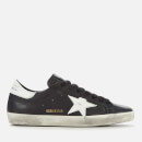 Golden Goose Deluxe Brand Men's Superstar Leather Trainers - Black/White Star