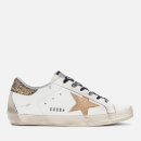 Golden Goose Deluxe Brand Women's Superstar Trainers - White/Cocco Glitter Gold/Gold Star