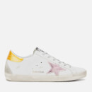 Golden Goose Deluxe Brand Women's Superstar Trainers - White Leather/Gold Pink Metallic Star