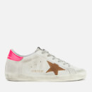 Golden Goose Deluxe Brand Women's Superstar Trainers - White Leather/Shocking Pink