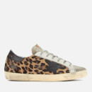 Golden Goose Deluxe Brand Women's Superstar Trainers - Snow Leopard/Black Star