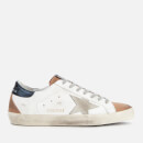 Golden Goose Deluxe Brand Men's Superstar Trainers - White Leather/Nude Suede/Ice Suede Star