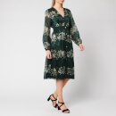 Ted Baker Women's Delyla Meadowsweet Long Sleeve Midi Dress - Dark Green