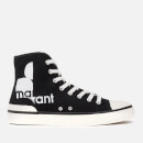 Isabel Marant Women's Benkeen Canvas Hi-Top Trainers - Black