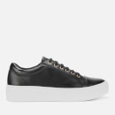 Vagabond Women's Zoe Leather Platform Trainers - Black