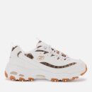 Skechers Women's D'Lites Quick Leopard Trainers - White/Leopard