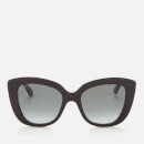 Gucci Women's Cat Eye Acetate Sunglasses - Black/Grey