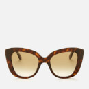 Gucci Women's Cat Eye Acetate Sunglasses - Havana
