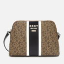 DKNY Women's Whitney Logo Dome Cross Body Bag - Mocha/Black