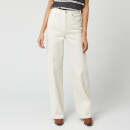Levi's Women's Ribcage Wide Leg Jeans - Icy Ecru