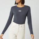 Levi's Women's Graphic Long Sleeve Bodysuit - Forged Iron