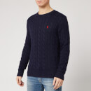 Polo Ralph Lauren Men's Cotton Cable Knit Jumper - Hunter Navy