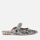 Kurt Geiger London Women's Priscilla Pointed Flat Mules - Snake Print