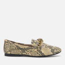 Kurt Geiger London Women's Chelsea Snake Print Loafers - Black/Grey
