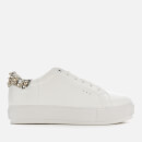 Kurt Geiger London Women's Laney Stud Leather Flatform Trainers - White